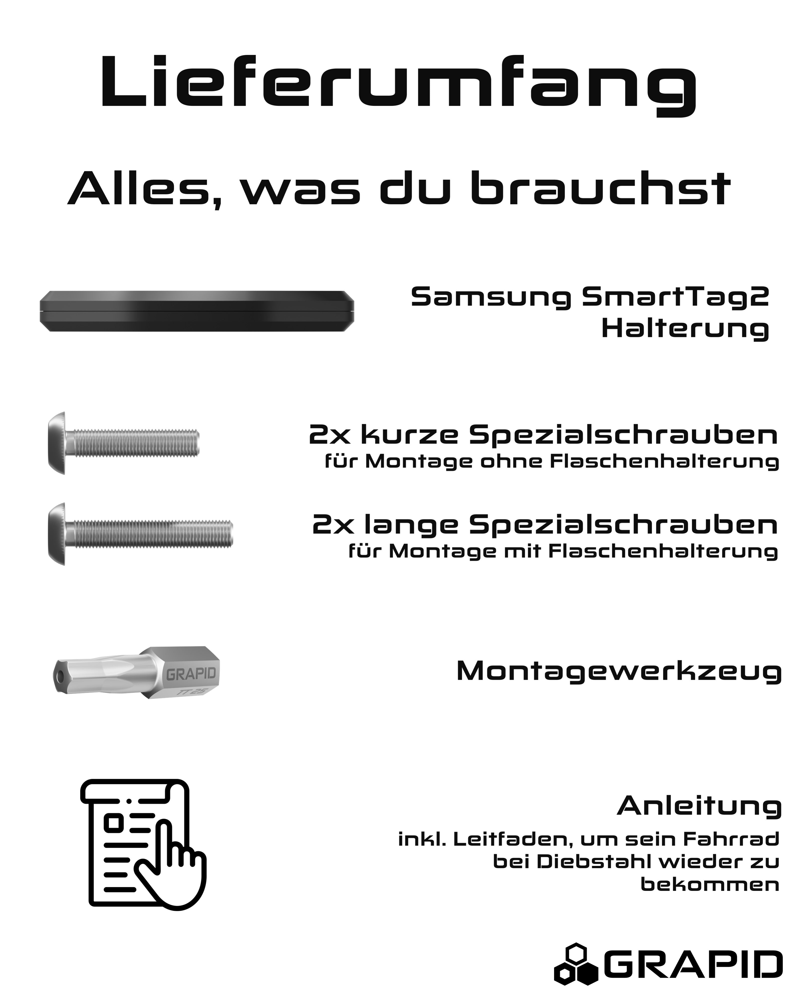 GRAPID® SmartTag 2 Fahrradhalterung