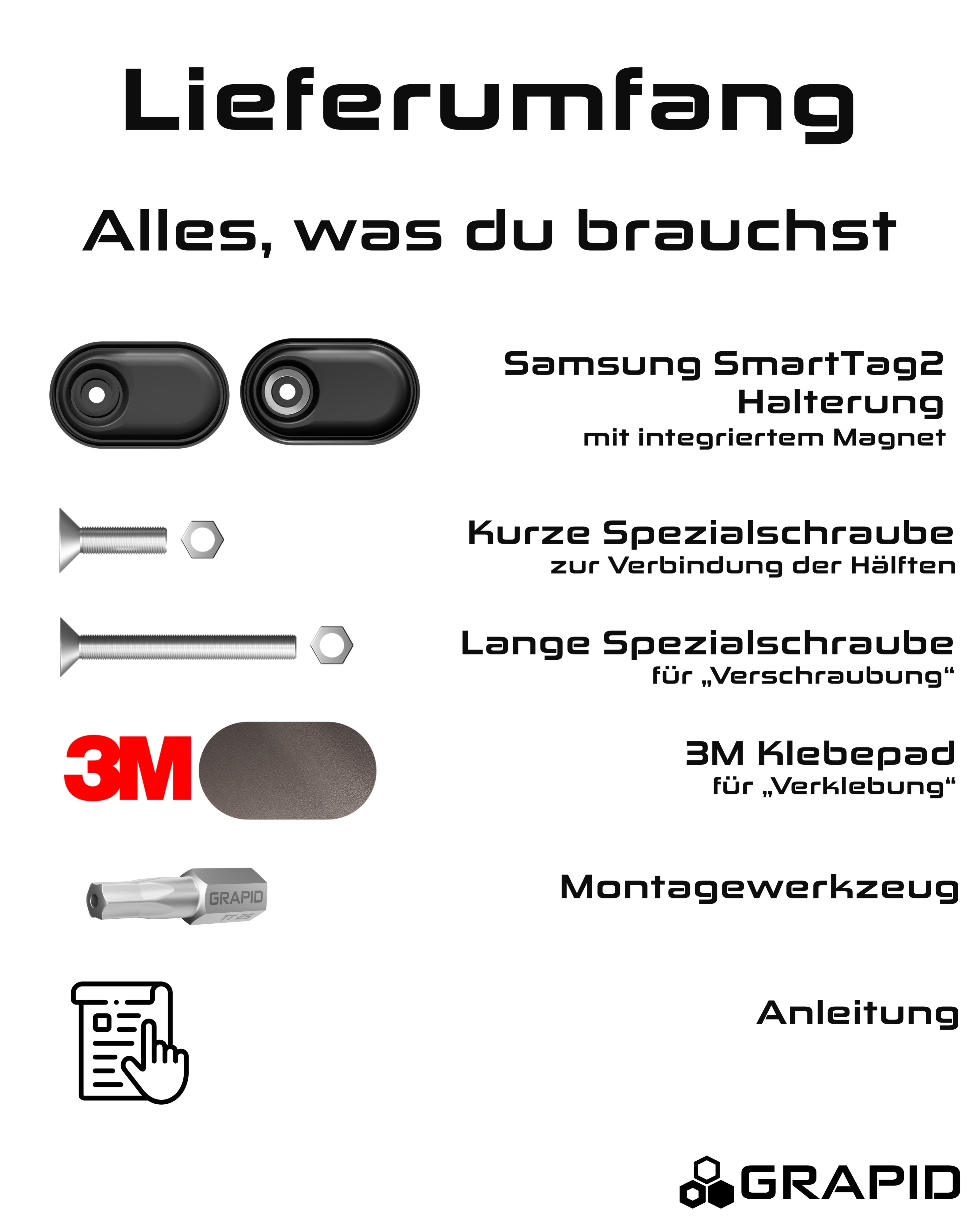 GRAPID® AnyTag für Samsung SmartTag 2